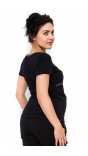 Блуза за бременни и кърмещи със сиви елементи