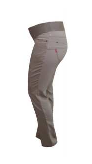 Панталон за макси дами скосен модел с мека талия от стреч памук
