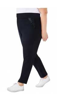 Спортен панталон за макси дами скосен модел с джувка на предните джобове