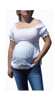 Блуза за бременни с къс ръкав 0831