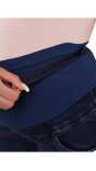 Дънки за бременни скосен модел с двоен заден джоб