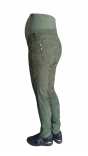 Панталон за бременни клин от зелен стреч памук