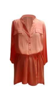 Едноцветна риза за бременни в оранжево