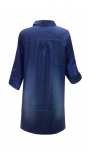 Дънкова риза за бременни с дълъг ръкав в синьо