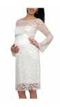 Булчинска рокля за бременни 057 дантела 