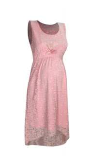 Официална рокля за бременни 0555 роза