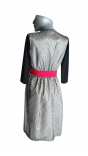 Официална рокля за бременни изработена в комбинация от сатен с мрежа