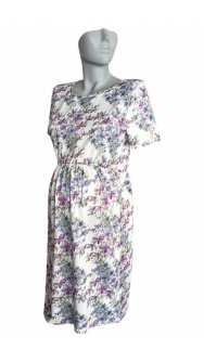 Къса рокля за бременни 055 цветенца
